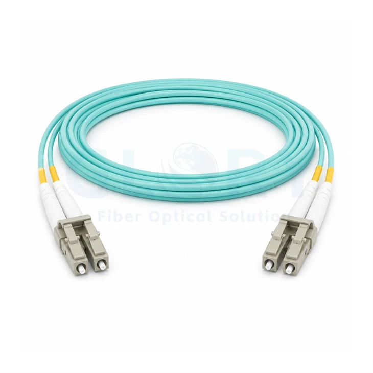 LC UPC إلى LC UPC قصير التمهيد دوبلكس OM3 كابل تصحيح الألياف